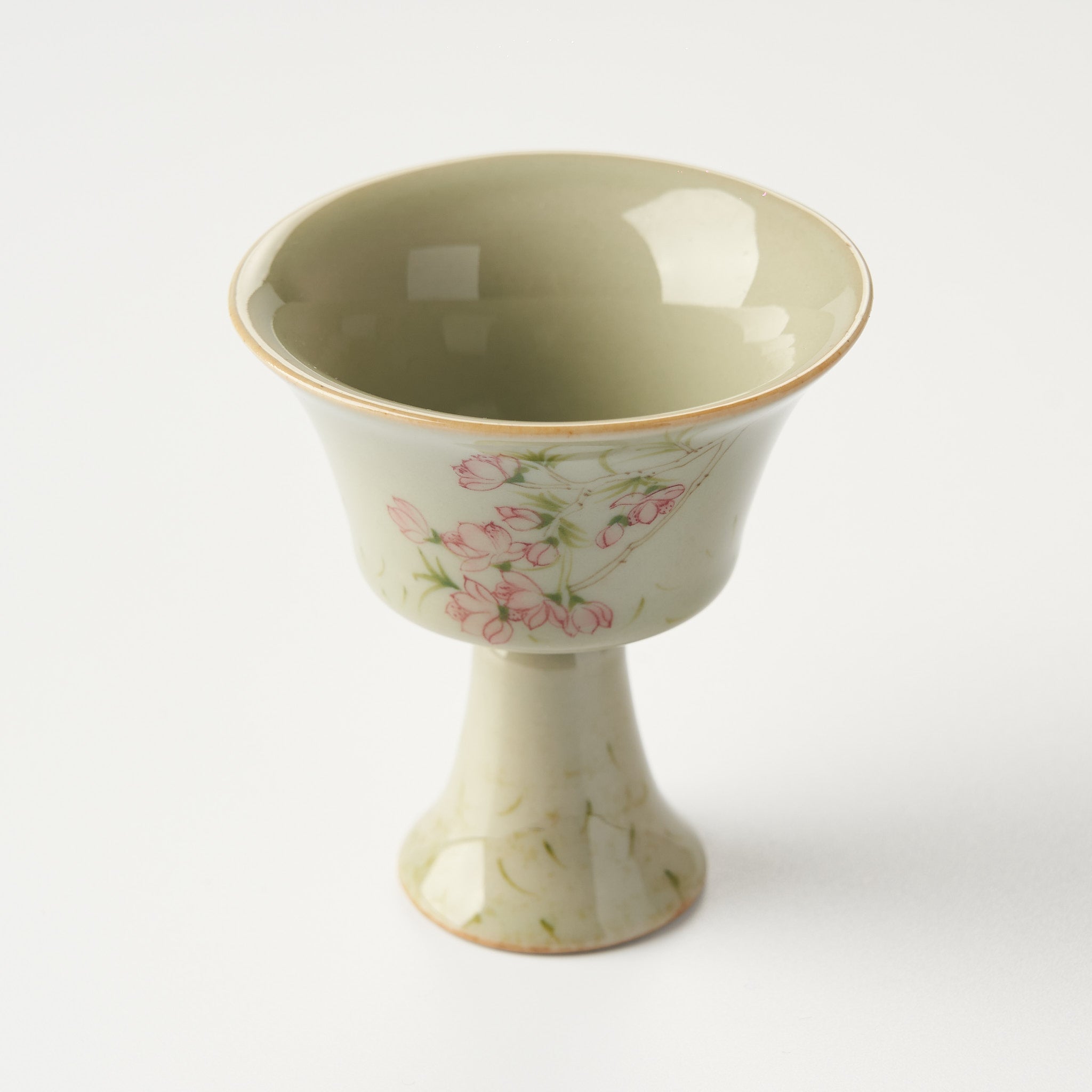 Peach Blossom High - Footed Gongfu Tea Cup - Summit Breeze Tea