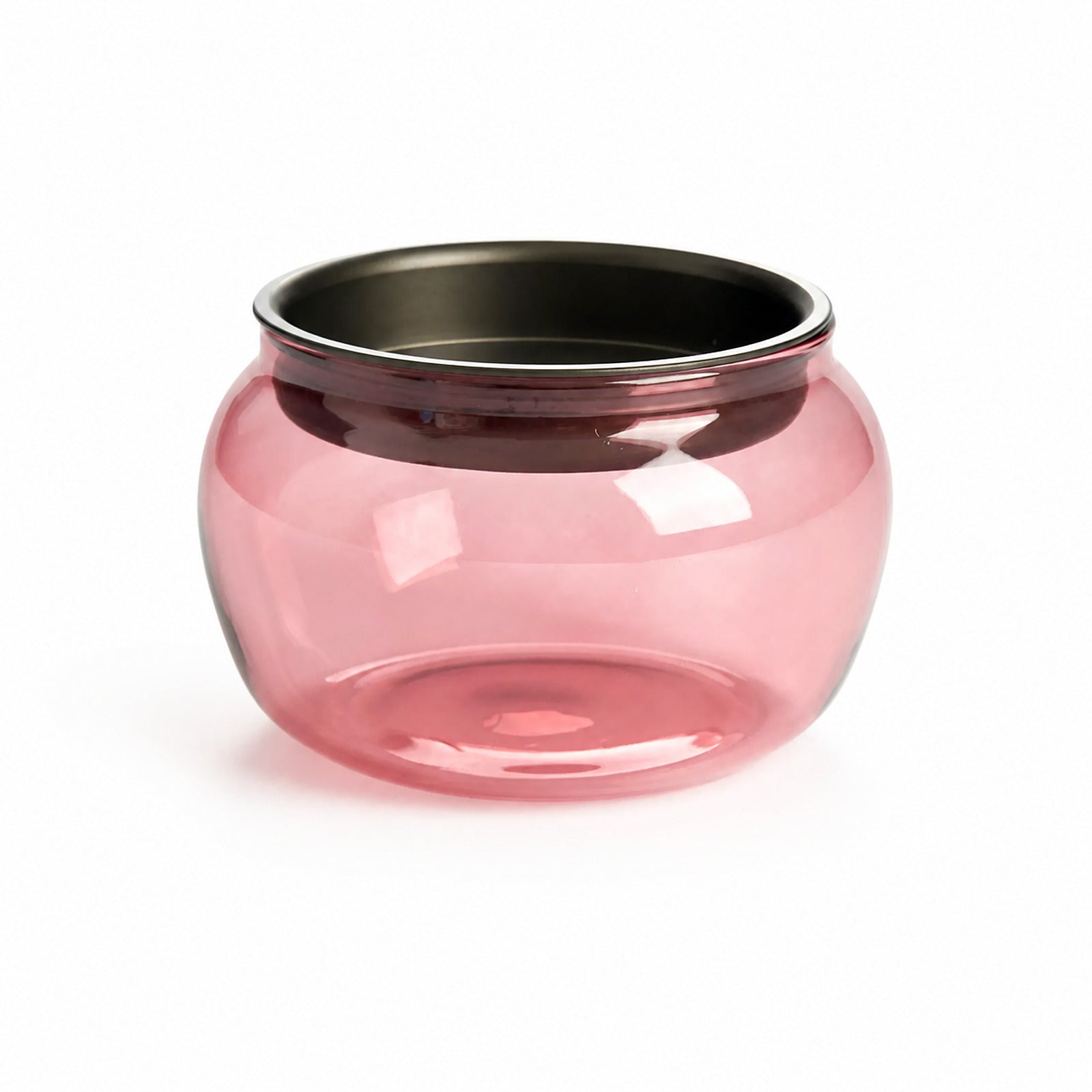 Peach Glass Tea Waste Bowl - Summit Breeze Tea