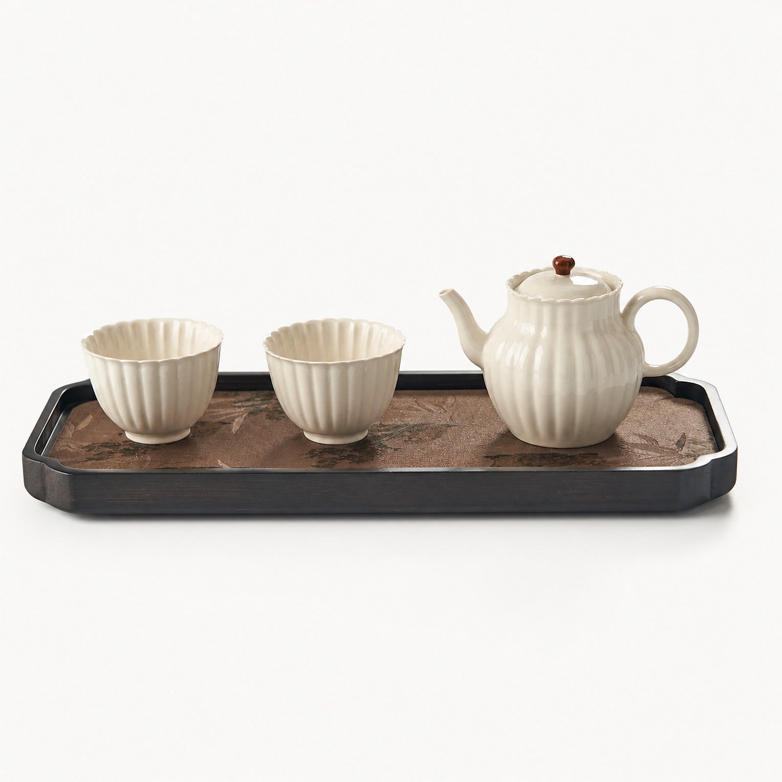 Plant Ash Chrysanthemum Petal Gongfu Tea Set - Summit Breeze Tea