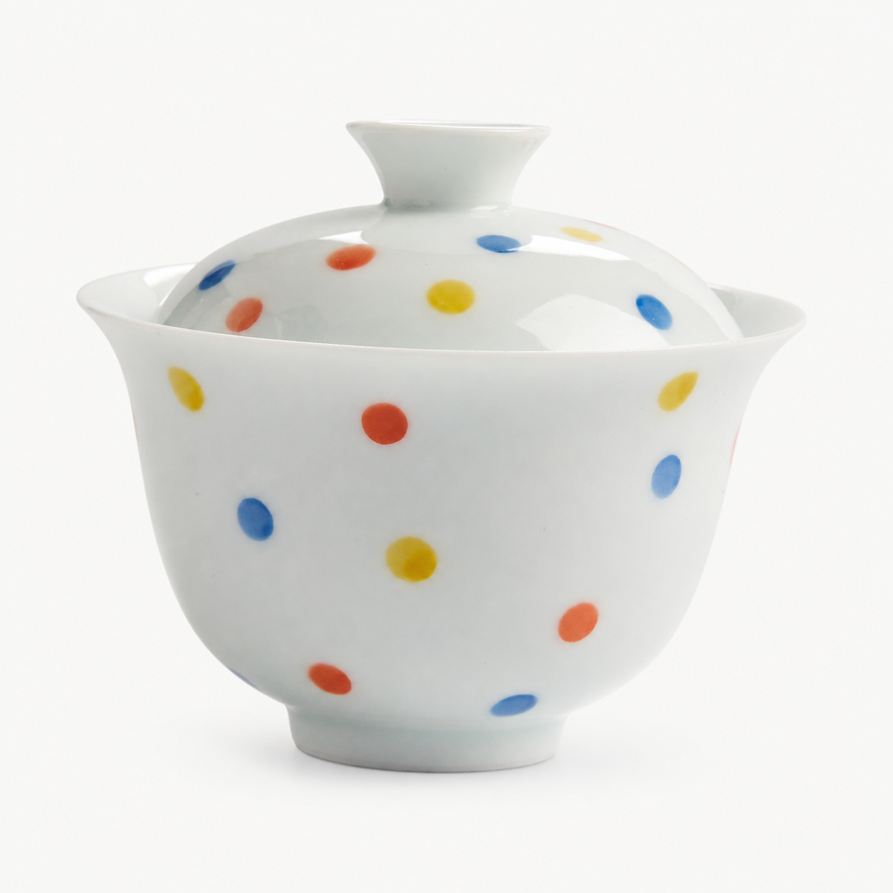 Polka Dot Ceramic Gaiwan - Summit Breeze Tea
