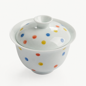 Polka Dot Ceramic Gaiwan - Summit Breeze Tea