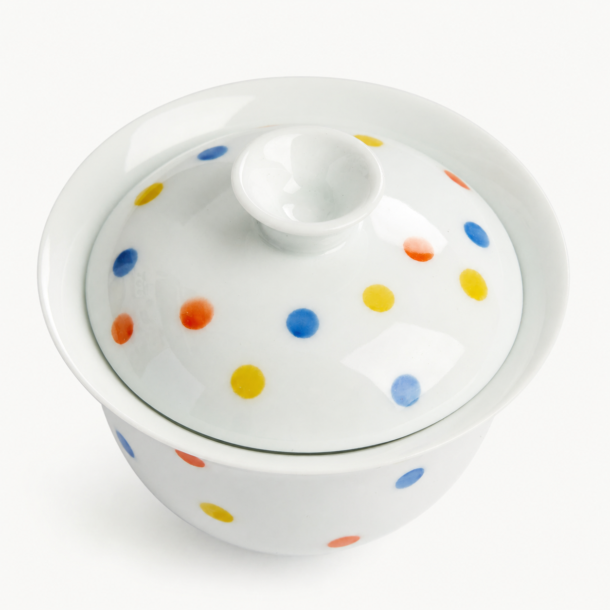 Polka Dot Ceramic Gaiwan - Summit Breeze Tea