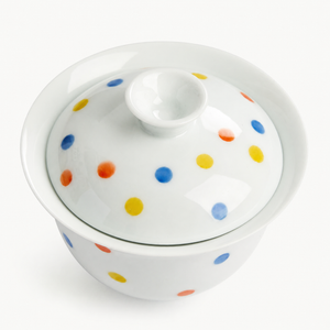 Polka Dot Ceramic Gaiwan - Summit Breeze Tea