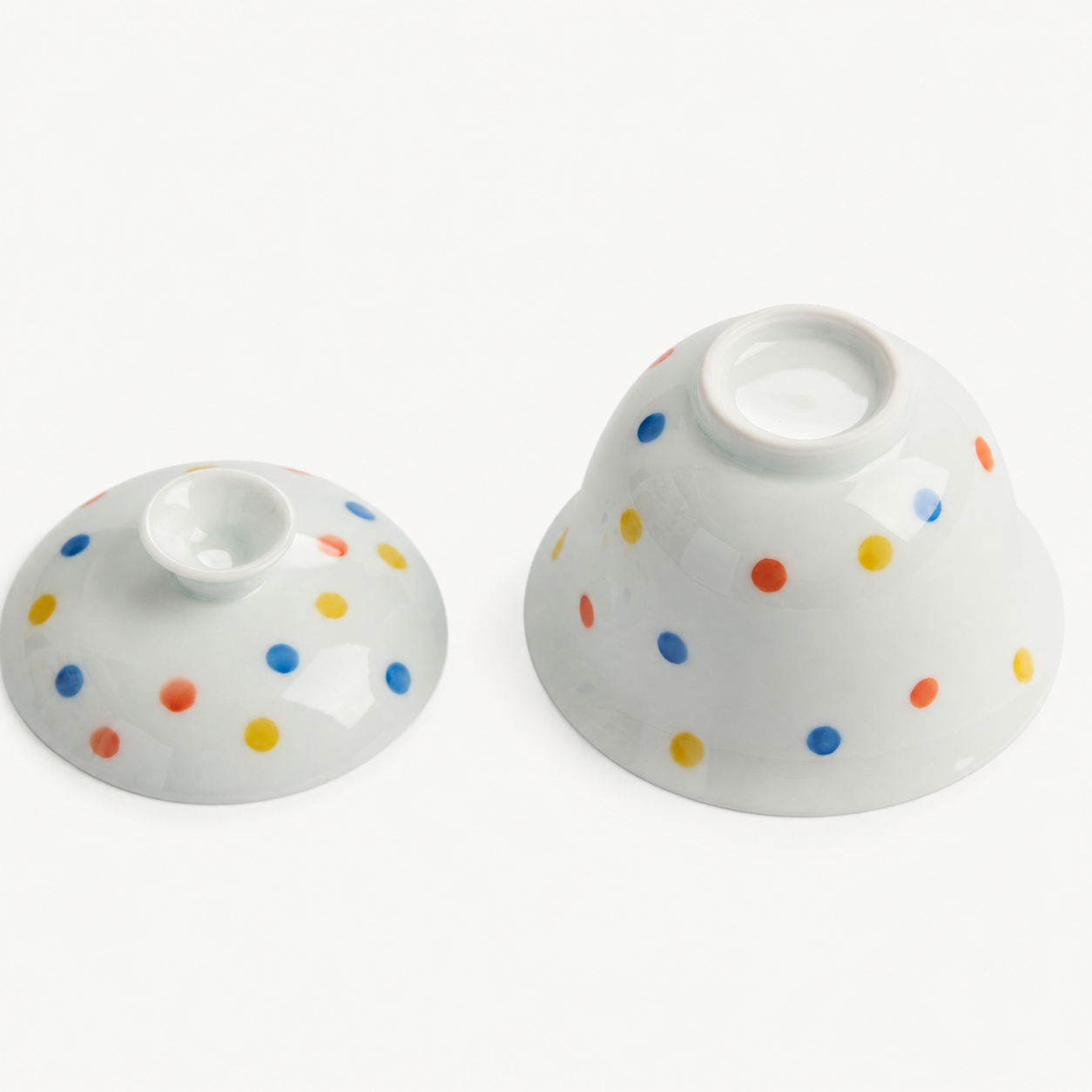 Polka Dot Ceramic Gaiwan - Summit Breeze Tea