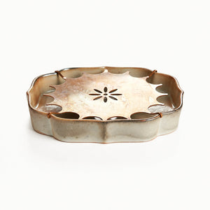 Retro Ceramic & Brass Tea Boat - Summit Breeze Tea