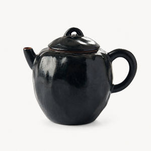 Rustic Ceramic Black Teapot - Summit Breeze Tea