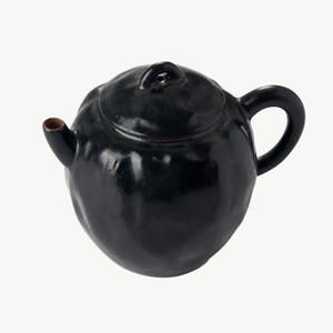 Rustic Ceramic Black Teapot - Summit Breeze Tea