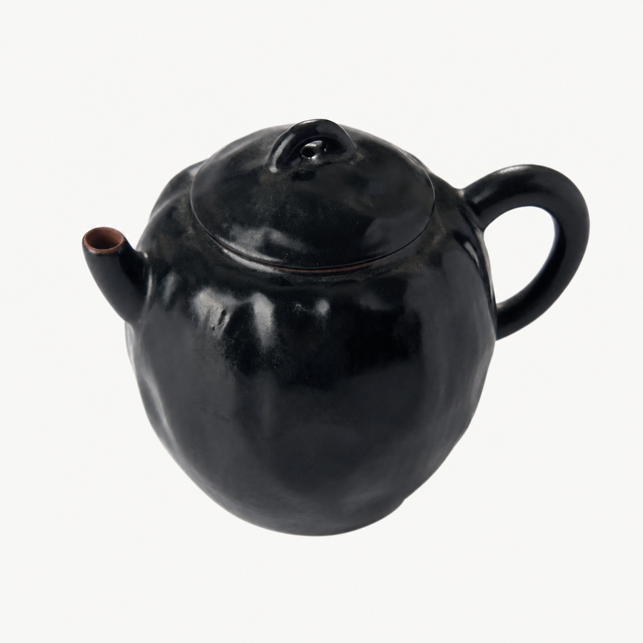 Rustic Ceramic Black Teapot - Summit Breeze Tea