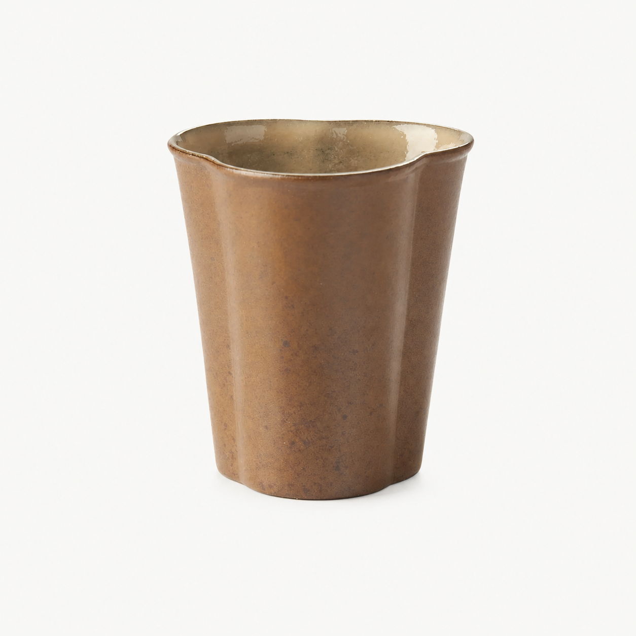Rustic Scalloped Rim Tea Tasting Cup - Summit Breeze Tea