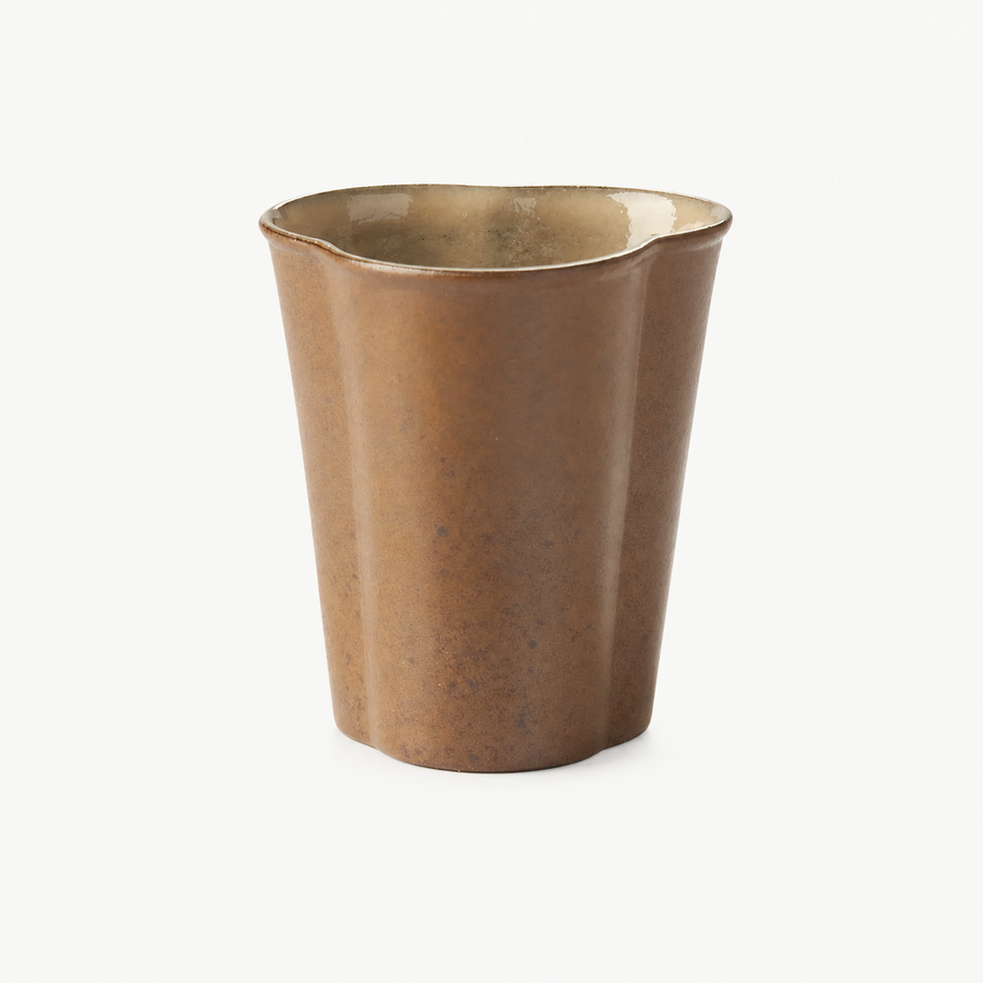 Rustic Scalloped Rim Tea Tasting Cup - Summit Breeze Tea