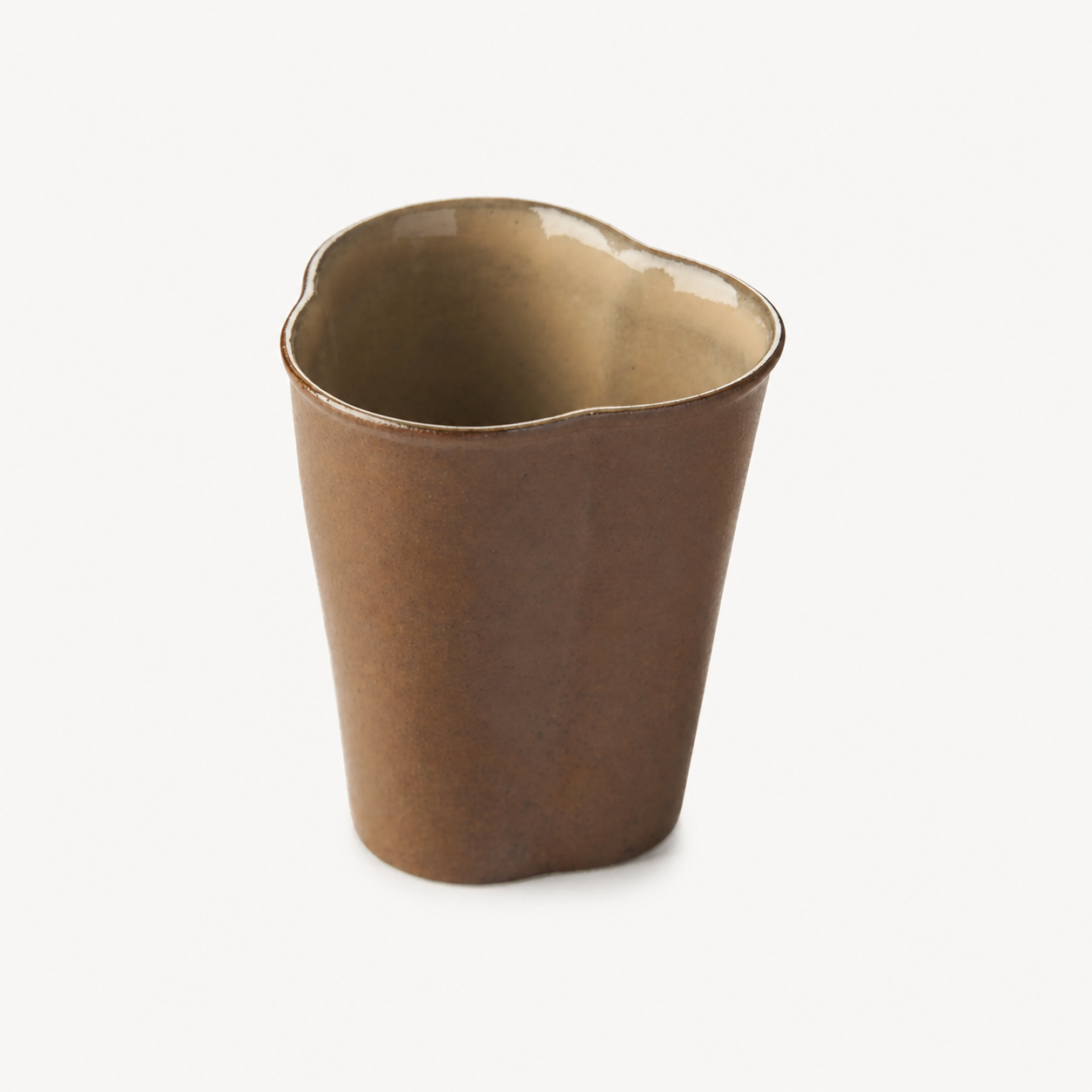 Rustic Scalloped Rim Tea Tasting Cup - Summit Breeze Tea