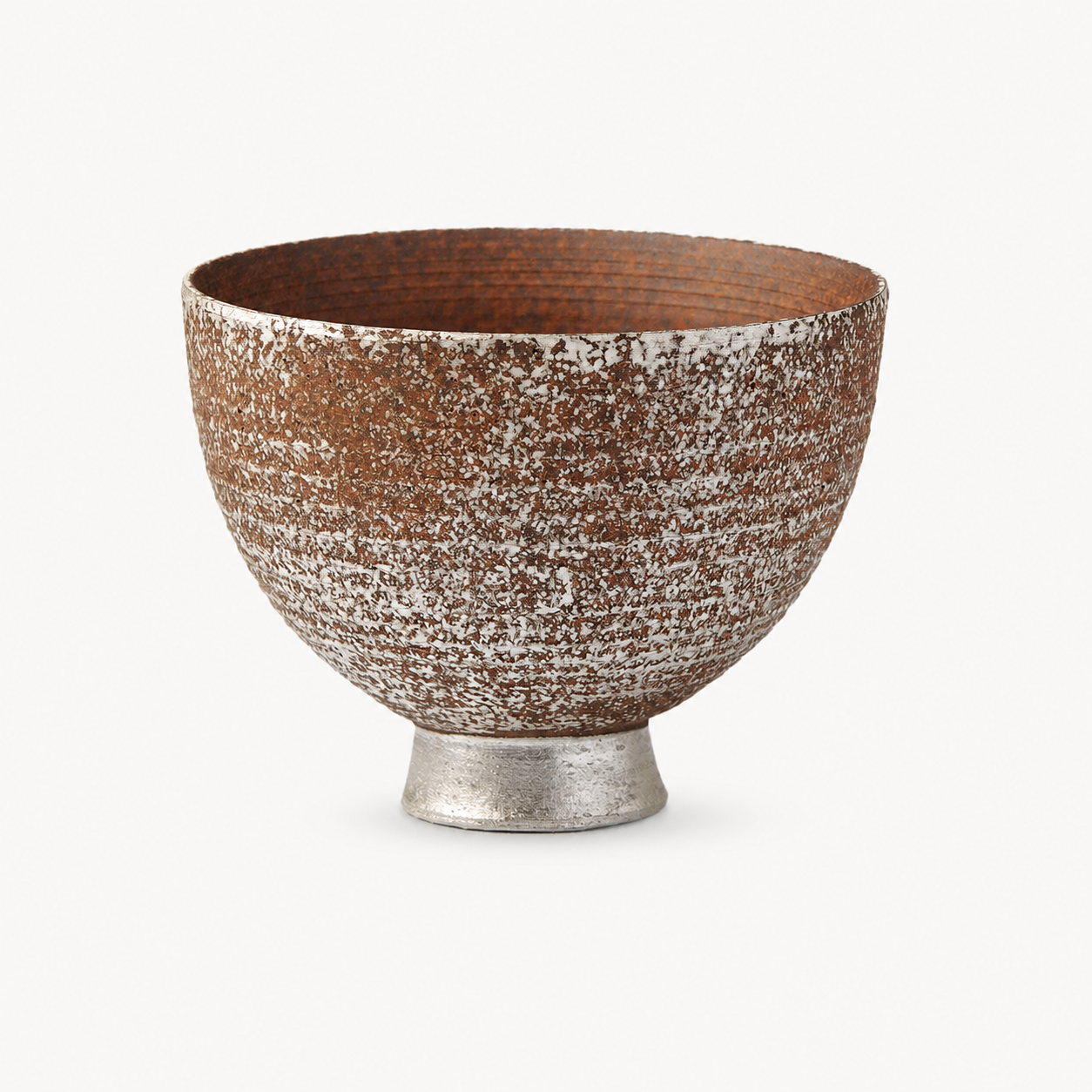 Rustic Silver-Gilded Host Cup - Summit Breeze Tea