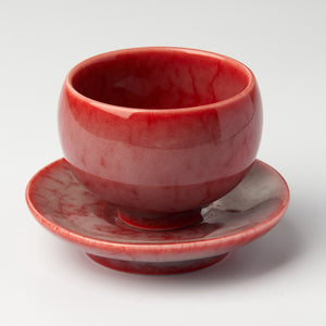 Scarlet Drum Belly Tasting Cup Set - Summit Breeze Tea