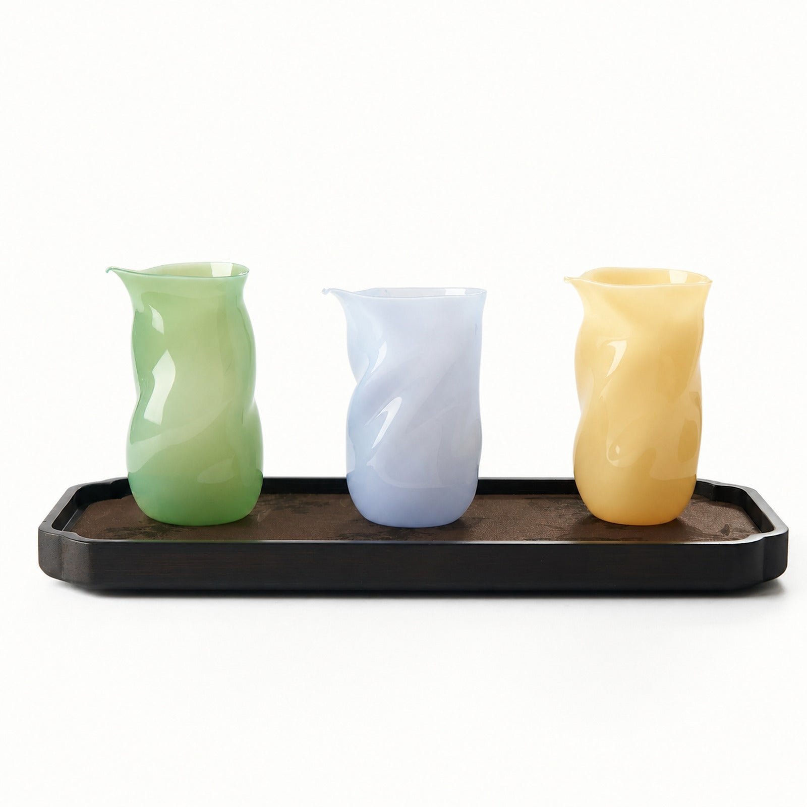 Slim Hand-blown Colored Glass Fair Cup - Summit Breeze Tea