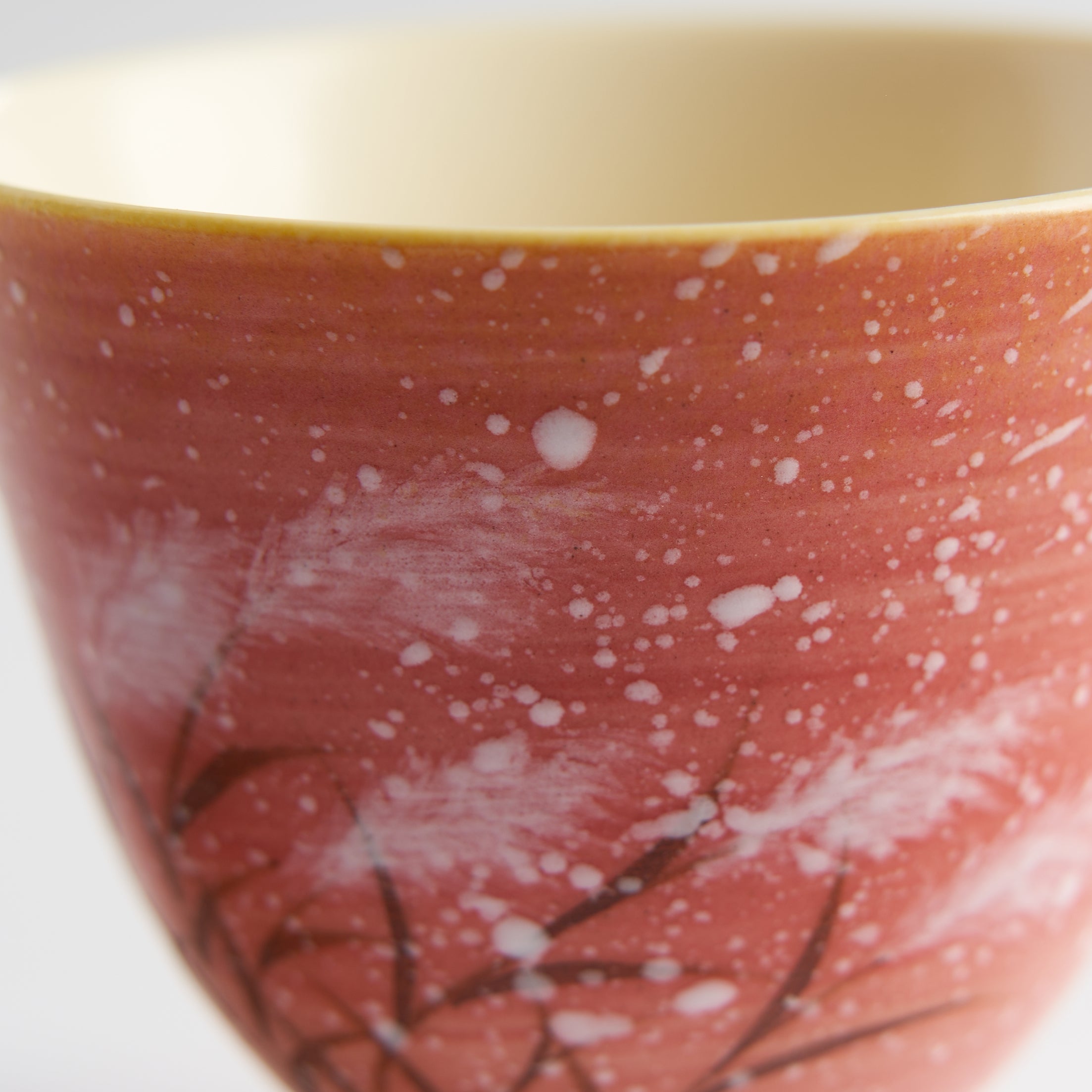Sunset Reeds Master Cup — glaze detail