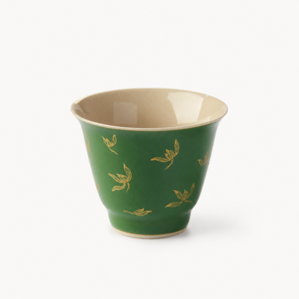Tasting cup with Hand-Painted Orchid Flower - Summit Breeze Tea