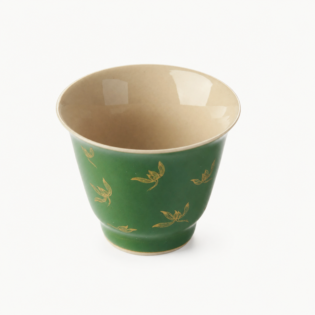Tasting cup with Hand-Painted Orchid Flower - Summit Breeze Tea
