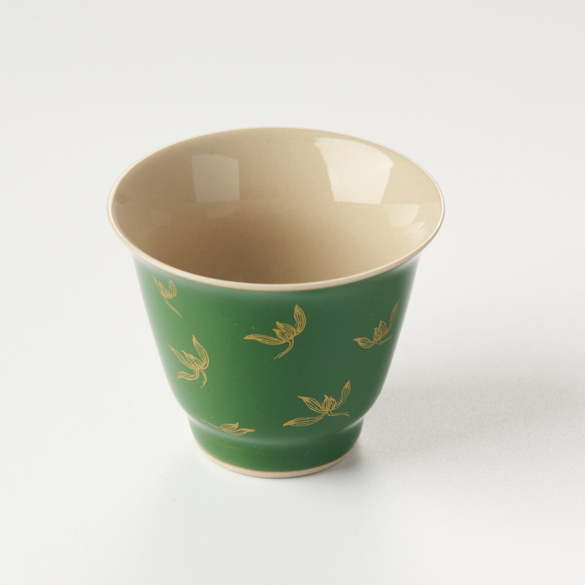 Tasting cup with Hand - Painted Orchid Flower - Summit Breeze Tea