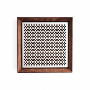 Walnut Wood Tea Tray with Stainless Steel Grid - Summit Breeze Tea