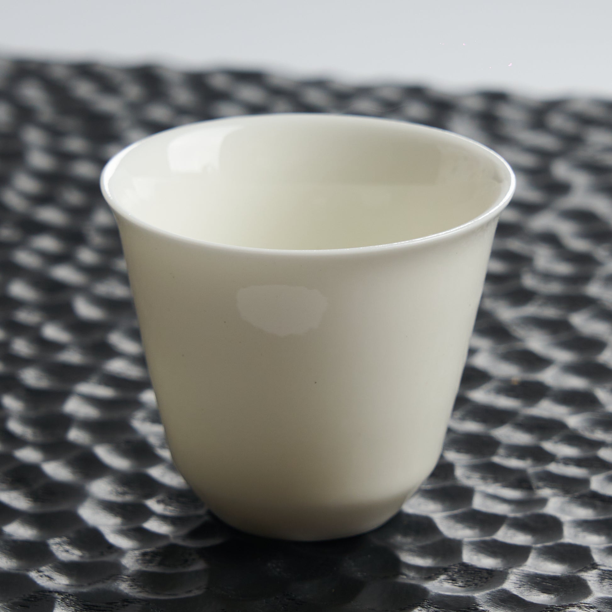 Wangshu Ivory Porcelain Tea Cup — styled tea setting