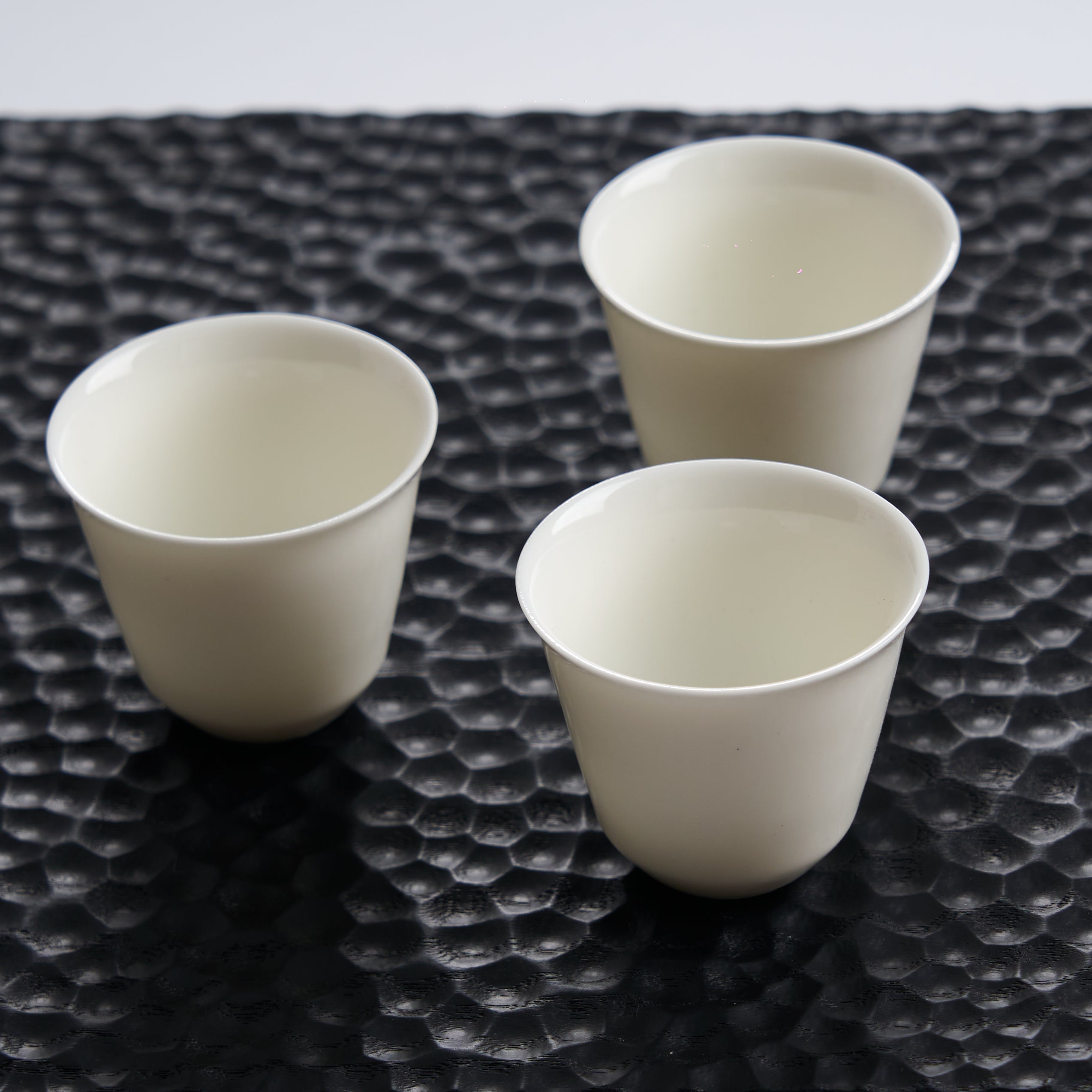 Wangshu Ivory Porcelain Tea Cup — styled tea setting