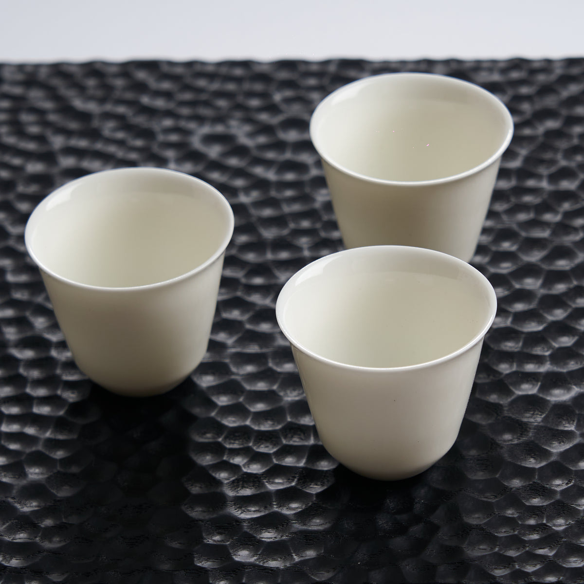 Wangshu Ivory Porcelain Tea Cup — styled tea setting