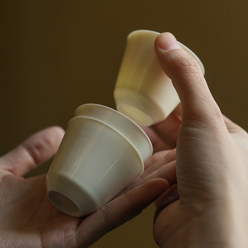Wangshu Ivory Porcelain Tea Cup — supplier styled photo
